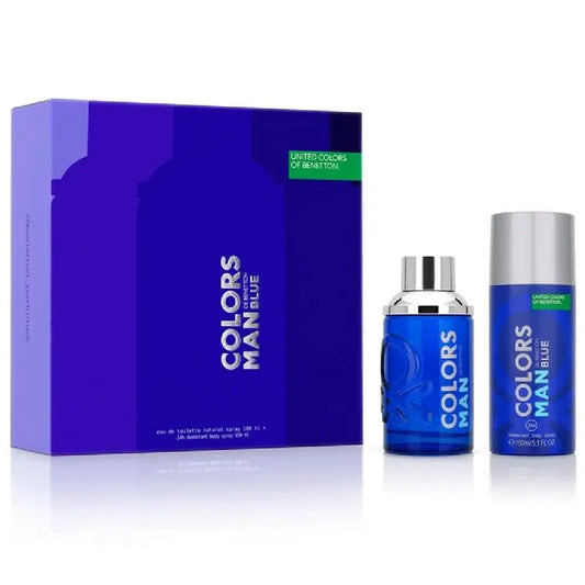 ESTUCHE BENETTON COLORS MAN BLUE X 2 PZ